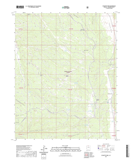 De Motte Park Arizona US Topo Map Image