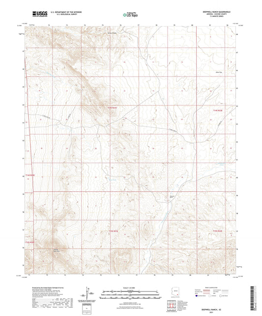 Deepwell Ranch Arizona US Topo Map Image