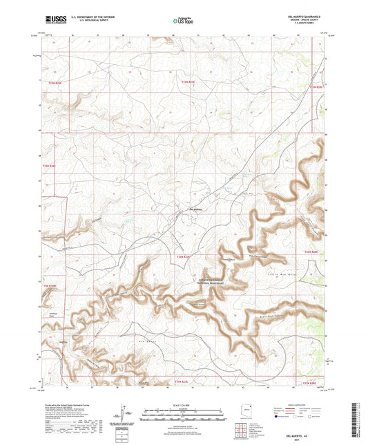 Del Muerto Arizona US Topo Map Image