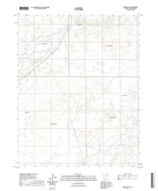 Dennehotso Arizona US Topo Map Image