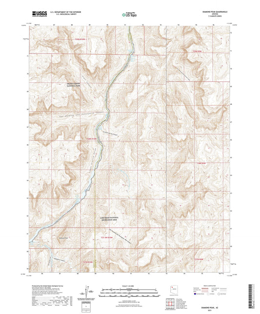 Diamond Peak Arizona US Topo Map Image