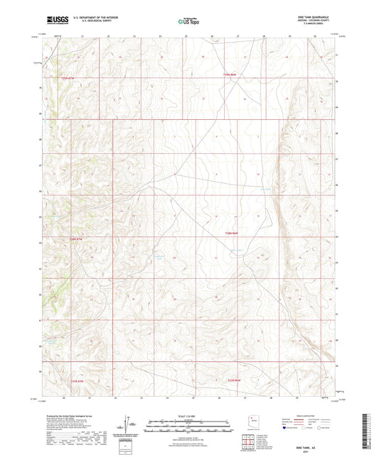 Dike Tank Arizona US Topo Map Image