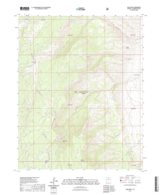 Dog Point Arizona US Topo Map Image