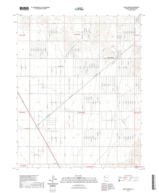 Dolan Springs Arizona US Topo Map Image