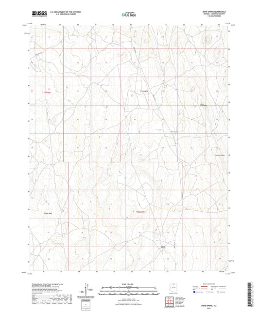 Dove Spring Arizona US Topo Map Image