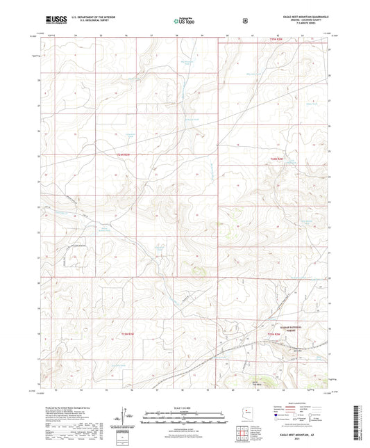 Eagle Nest Mountain Arizona US Topo Map Image