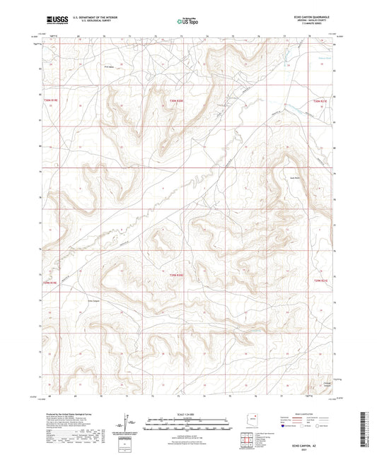 Echo Canyon Arizona US Topo Map Image
