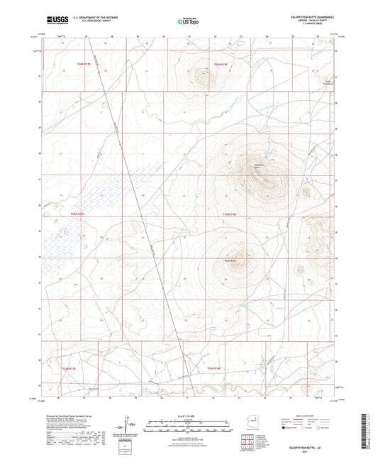 Egloffstein Butte Arizona US Topo Map Image