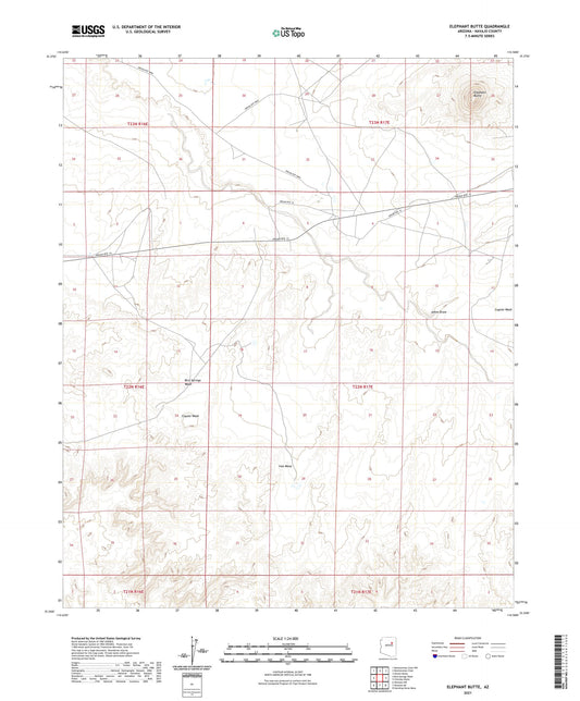 Elephant Butte Arizona US Topo Map Image