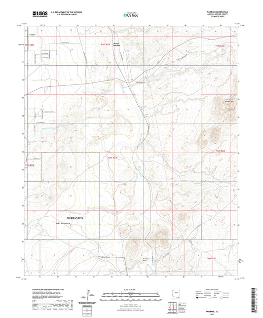 Fairbank Arizona US Topo Map Image