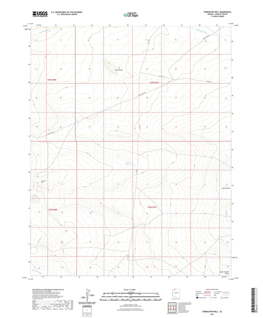 Formaster Well Arizona US Topo Map Image