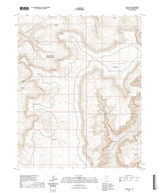 Fossil Bay Arizona US Topo Map Image