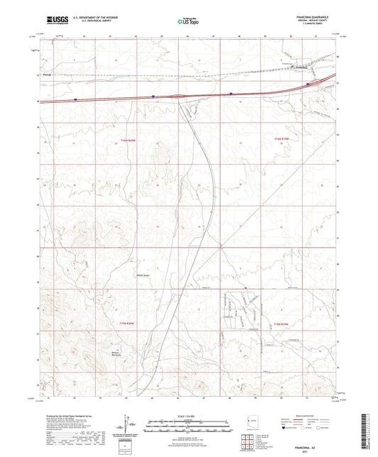 Franconia Arizona US Topo Map Image