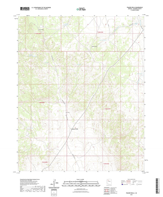 Frazier Wells Arizona US Topo Map Image