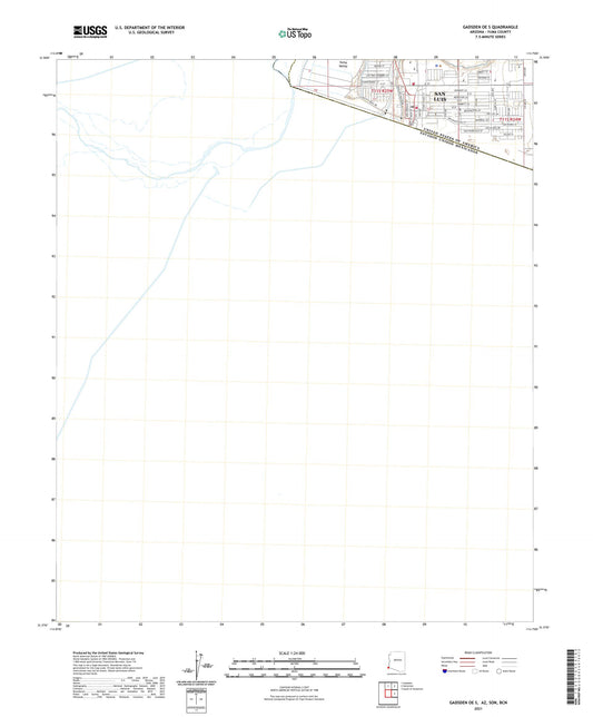 Gadsden OE S Arizona US Topo Map Image