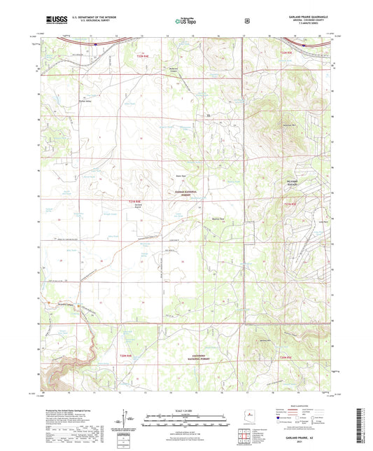 Garland Prairie Arizona US Topo Map Image