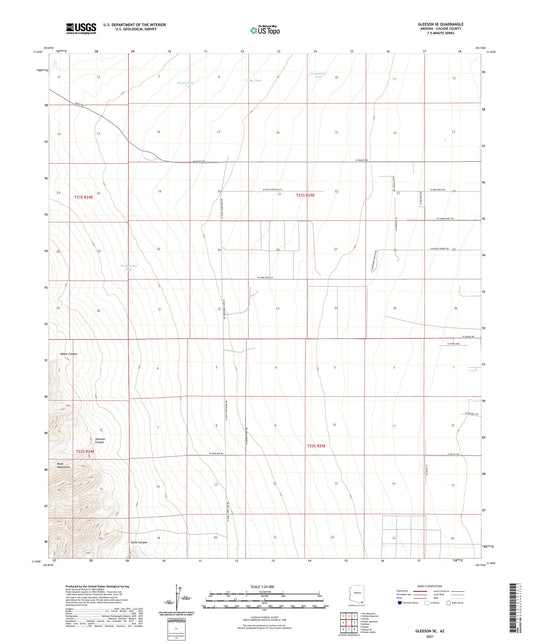 Gleeson SE Arizona US Topo Map Image