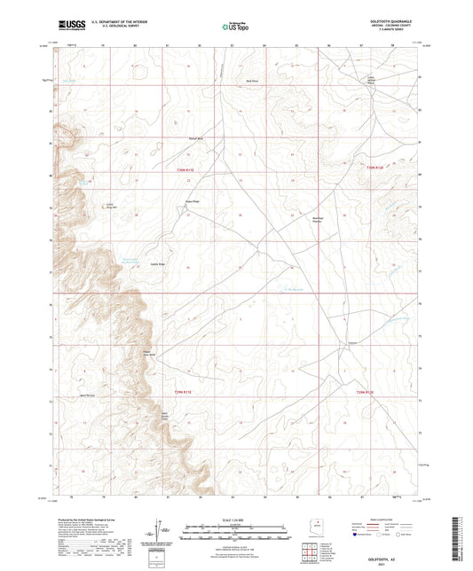 Goldtooth Arizona US Topo Map Image