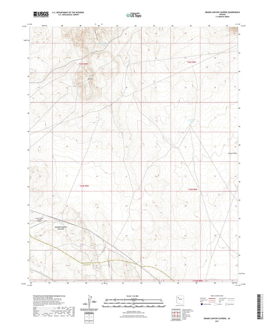 Grand Canyon Caverns Arizona US Topo Map Image