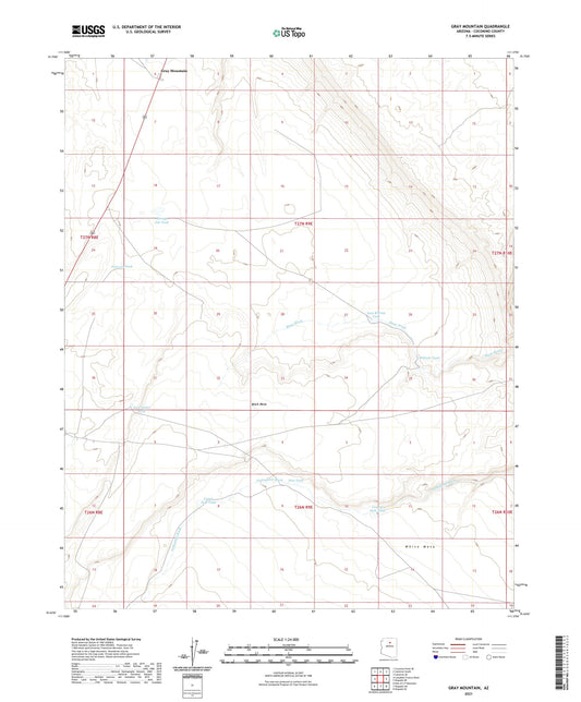 Gray Mountain Arizona US Topo Map Image