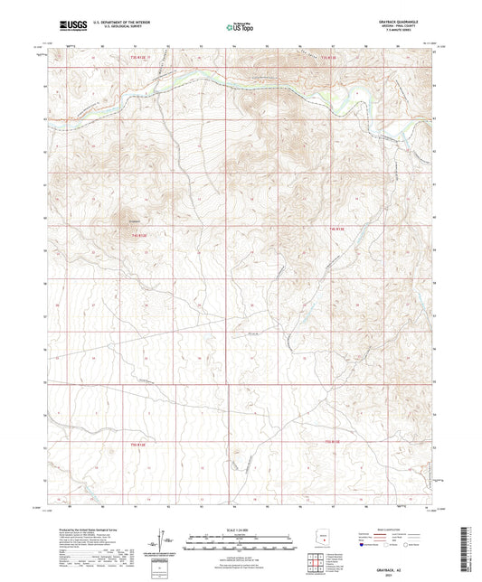Grayback Arizona US Topo Map Image