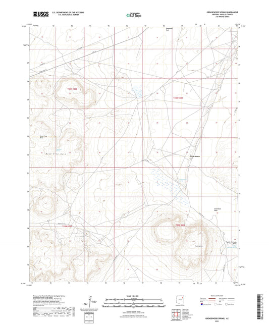 Greasewood Spring Arizona US Topo Map Image