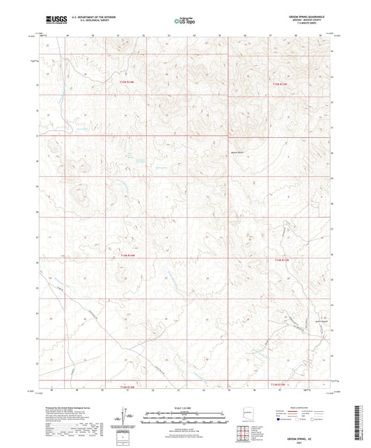 Groom Spring Arizona US Topo Map Image