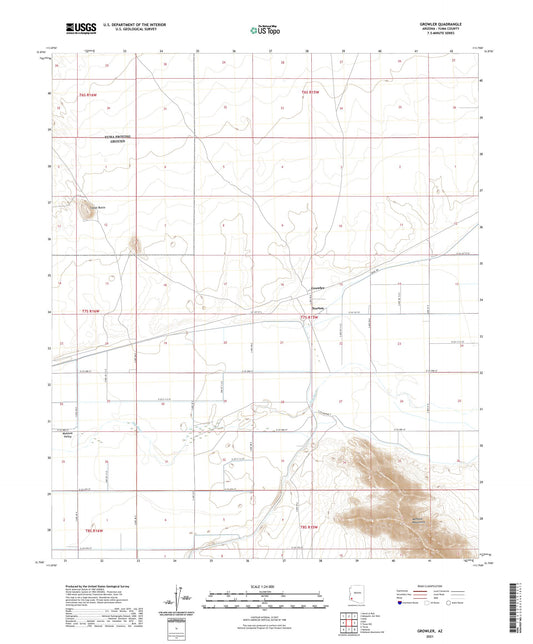 Growler Arizona US Topo Map Image