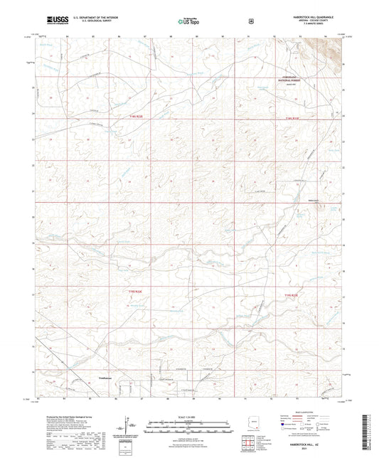 Haberstock Hill Arizona US Topo Map Image