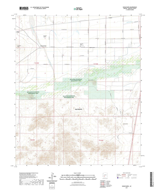 Hassayampa Arizona US Topo Map Image
