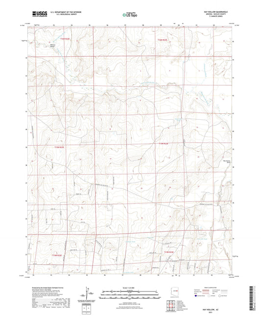 Hay Hollow Arizona US Topo Map Image