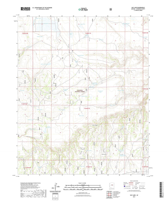 Hay Lake Arizona US Topo Map Image