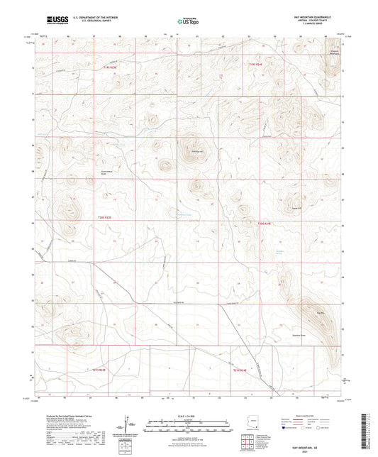 Hay Mountain Arizona US Topo Map Image