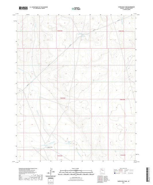 Hazen Hole Tank Arizona US Topo Map Image
