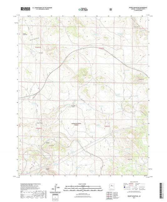 Hearst Mountain Arizona US Topo Map Image
