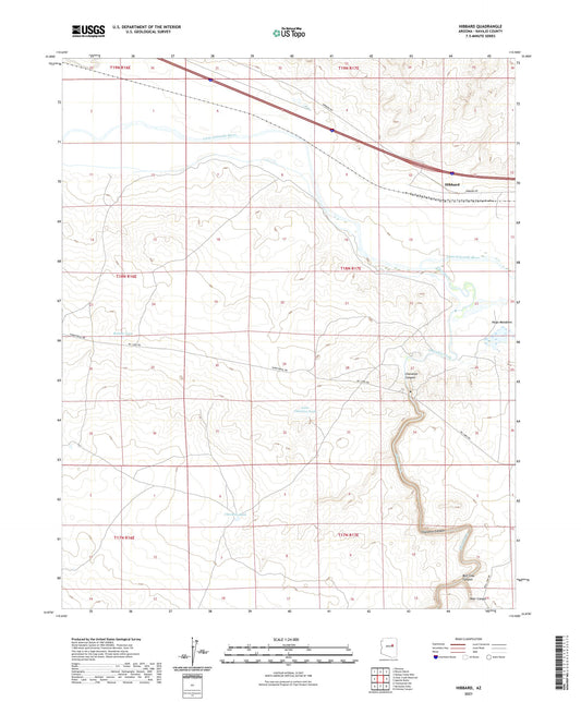 Hibbard Arizona US Topo Map Image