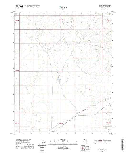 Higgins Tank Arizona US Topo Map Image