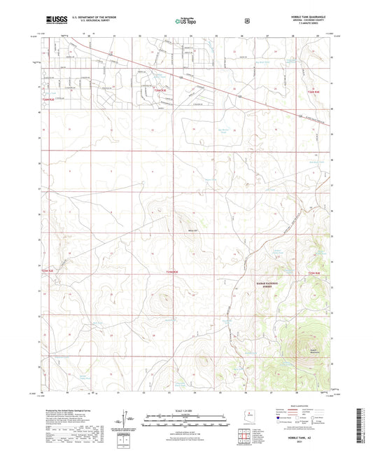 Hobble Tank Arizona US Topo Map Image