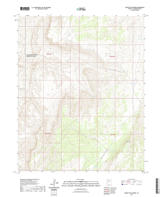 Hockey Puck Spring Arizona US Topo Map Image
