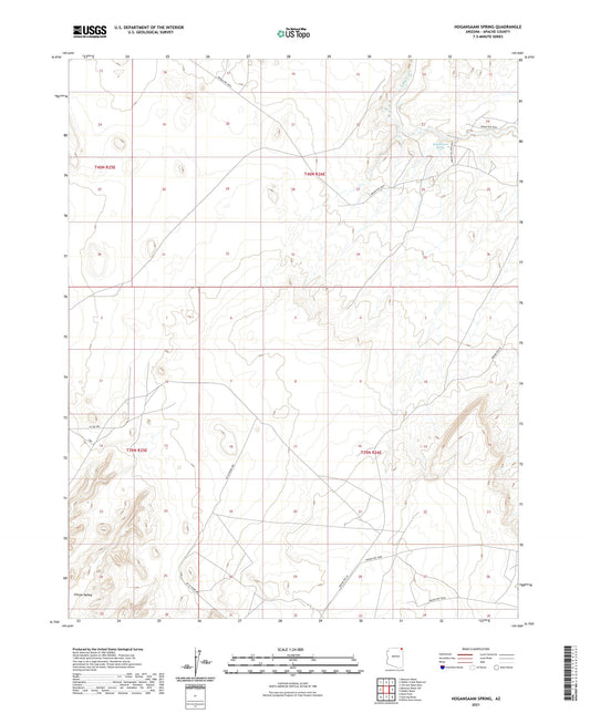 Hogansaani Spring Arizona US Topo Map Image
