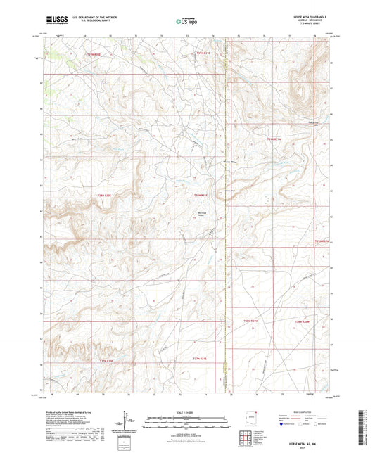 Horse Mesa Arizona US Topo Map Image