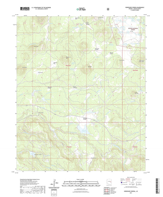 Horseshoe Cienega Arizona US Topo Map Image