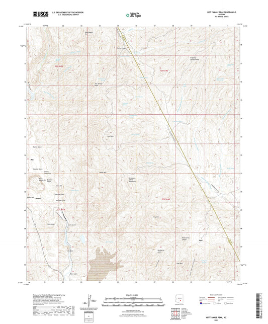 Hot Tamale Peak Arizona US Topo Map Image