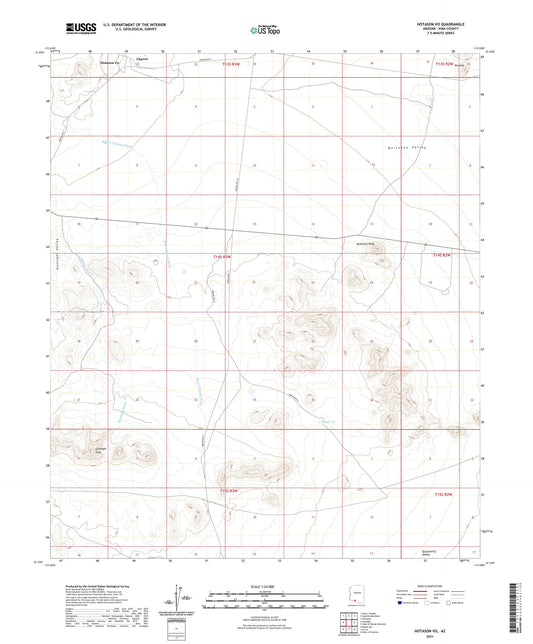Hotason Vo Arizona US Topo Map Image