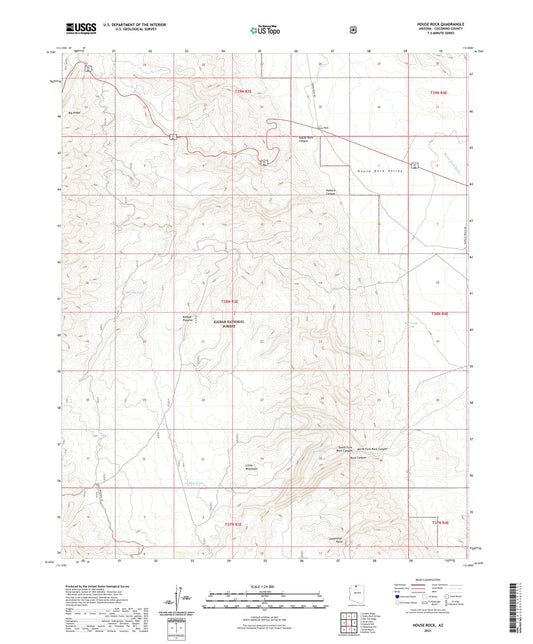 House Rock Arizona US Topo Map Image