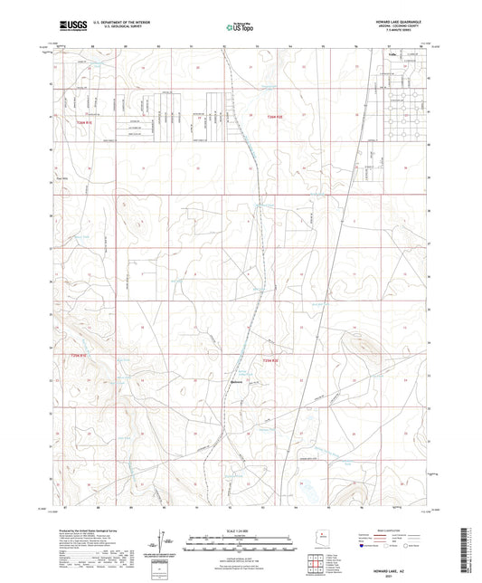Howard Lake Arizona US Topo Map Image