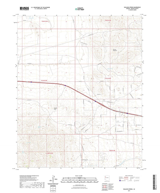 Hualapai Spring Arizona US Topo Map Image