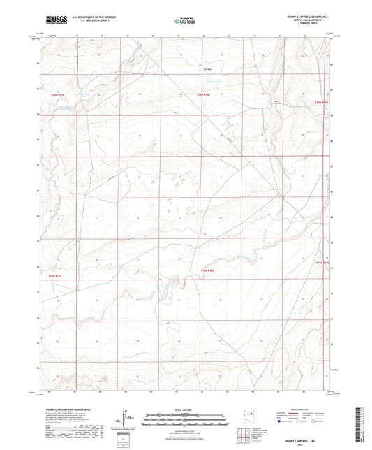 Humpy Camp Well Arizona US Topo Map Image