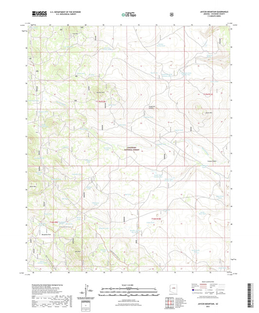 Jaycox Mountain Arizona US Topo Map Image