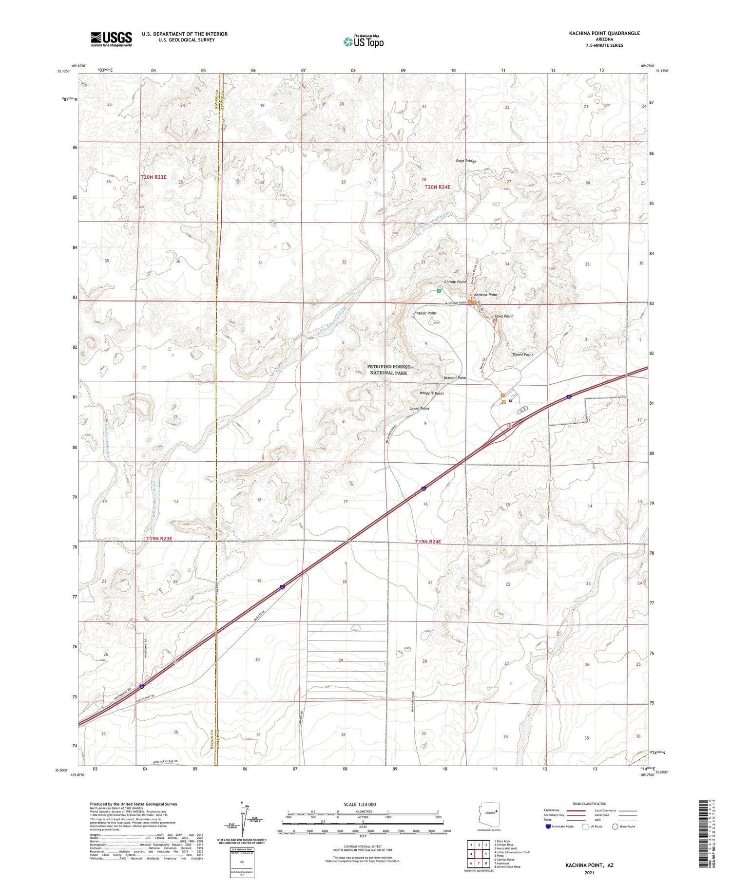 Kachina Point Arizona US Topo Map Image